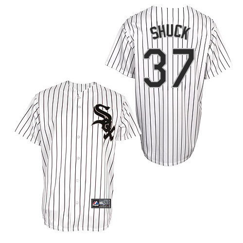J-B Shuck #37 Youth Baseball Jersey-Chicago White Sox Authentic Home White Cool Base MLB Jersey